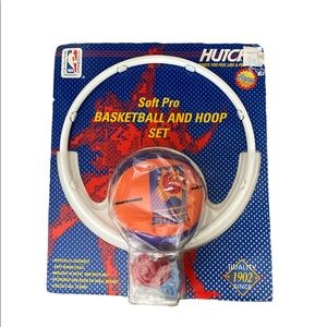 NEW Vintage 90’s Phoenix Suns Soft Pro Basketball Hoop Set Indoor Door Toy